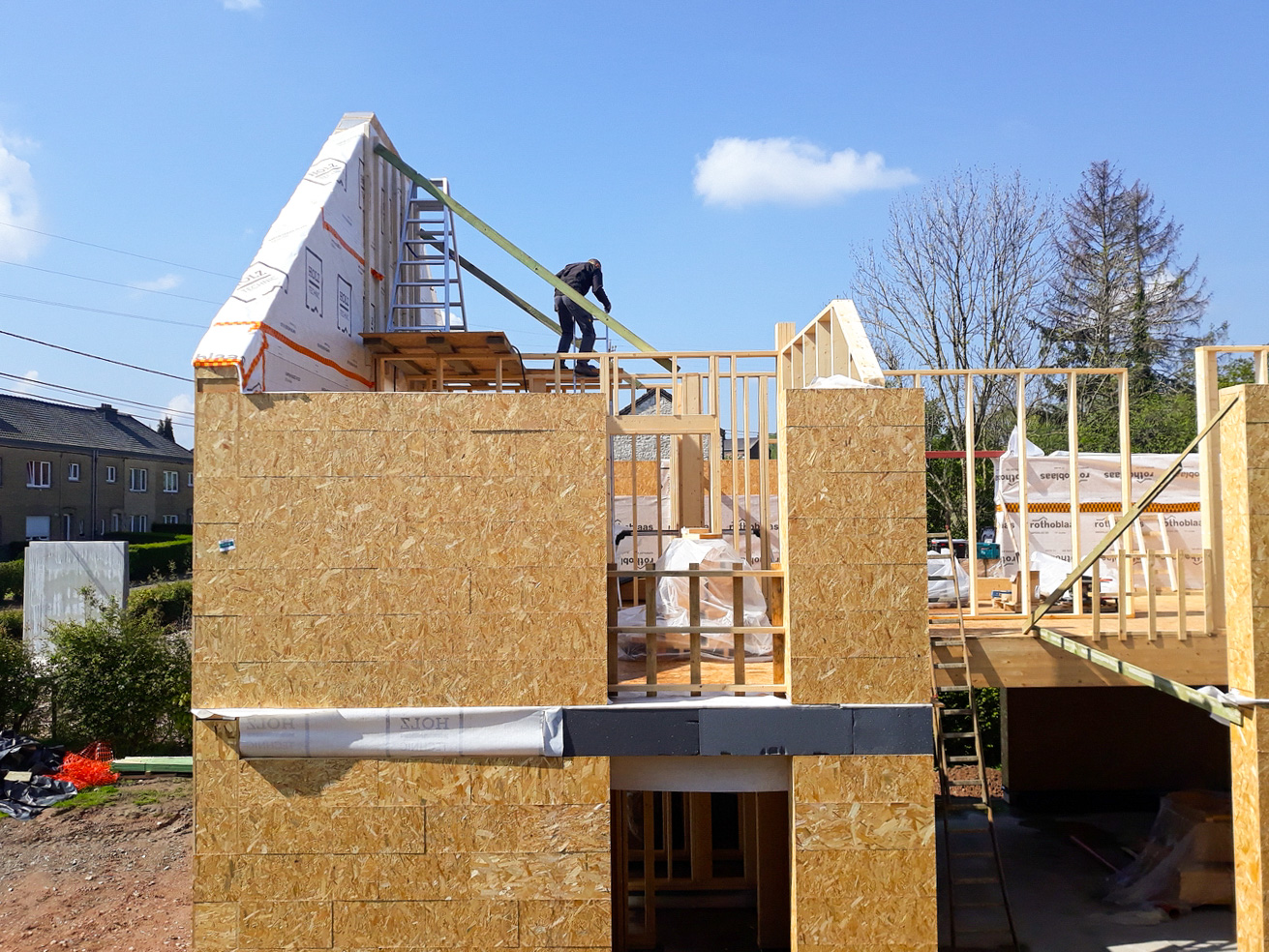 Construction d'une maison spacieuse