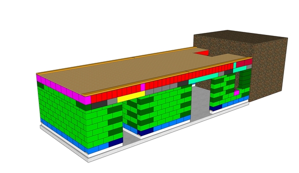 Construction d'une annexe ossature bois