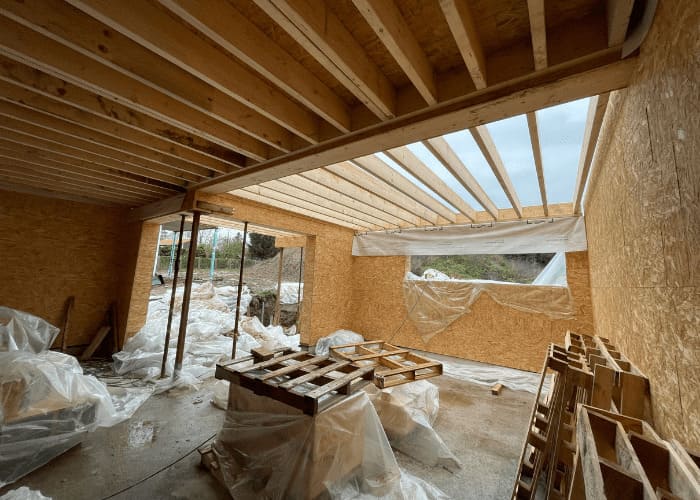 Construction d'une maison ossature bois avec garage