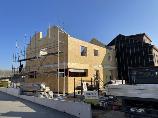 Construction d'une maison mitoyenne